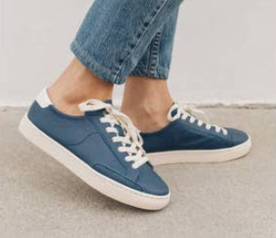 SOLUDOS IBIZA CLASSIC LEATHER SNEAKER MARINE BLUE MIDTOWN SURF SHOP