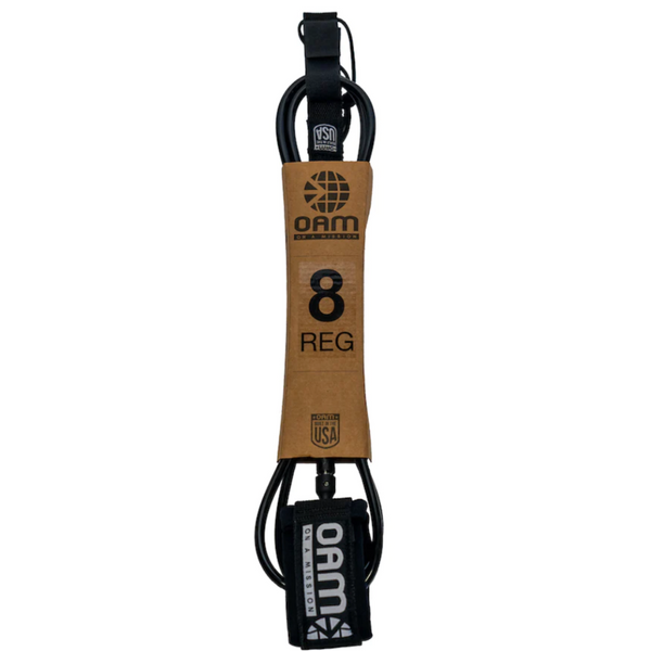 OAM REG 8&#39; LEASH USA - BLACK
