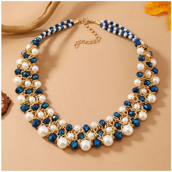 SUNNY CALIFORNIA ROYAL PEARL AND GEMSTONE NECKLACE