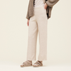 GRADE & GATHER STRAIGHT LEG KNIT PANTS - GREY MIST
