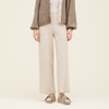 GRADE & GATHER STRAIGHT LEG KNIT PANTS - GREY MIST