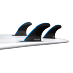 FUTURES FINS JJ-2 SMALL TECHFLEX THRUSTER BLACK/NEON BLUE