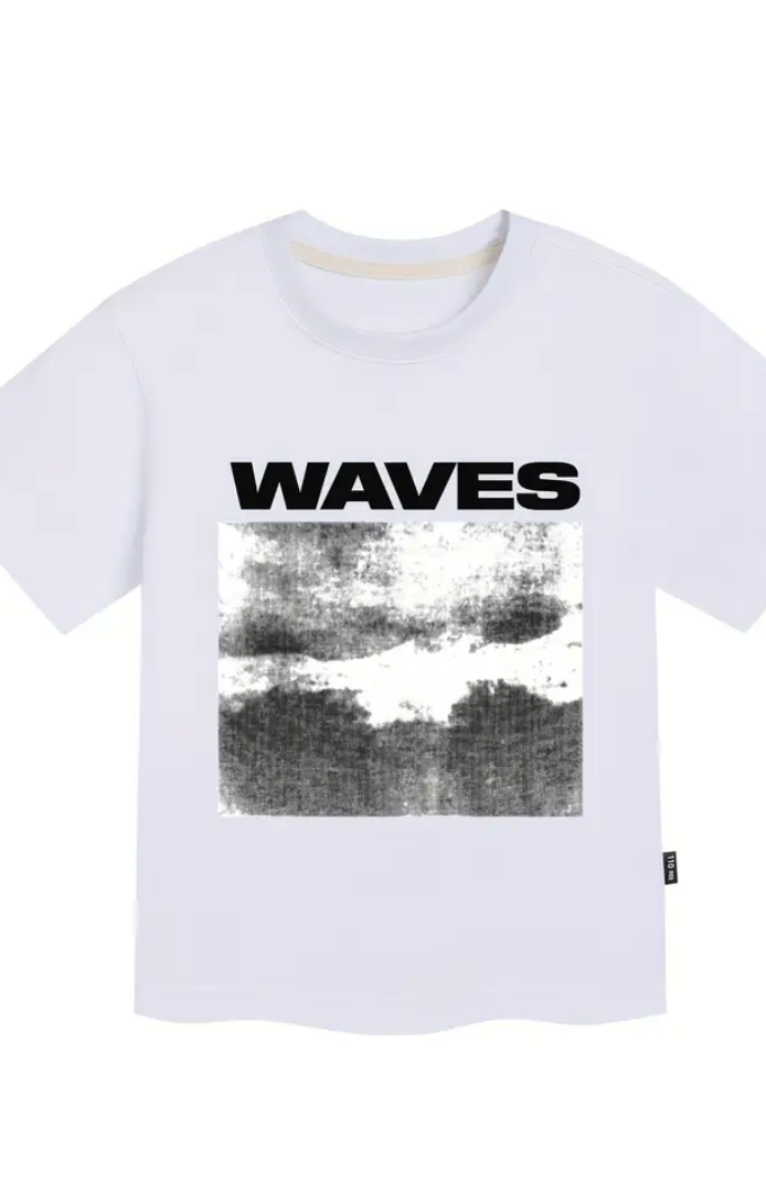MIDTOWN KIDS WAVES TEE - WHITE