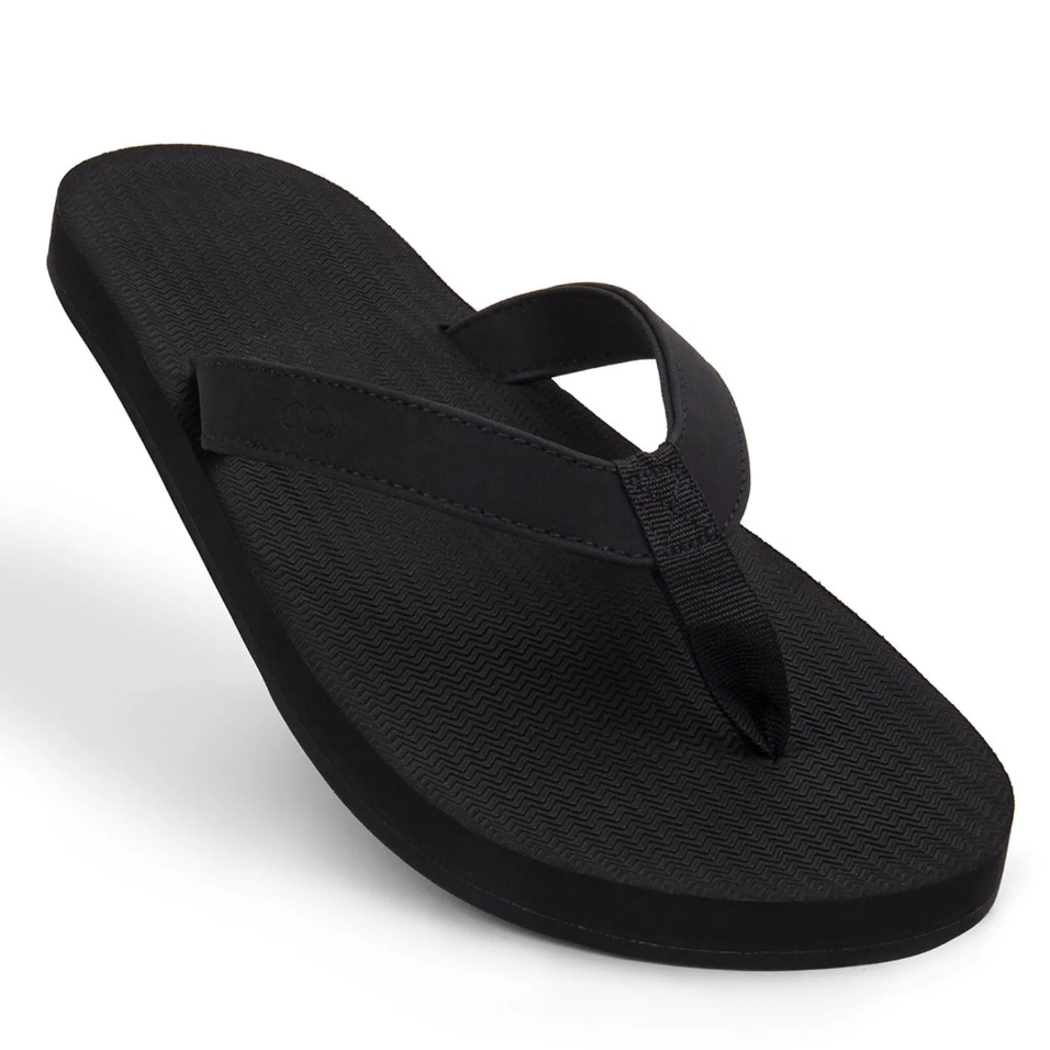 INDOSOLE MENS FLIP FLOPS - BLACK