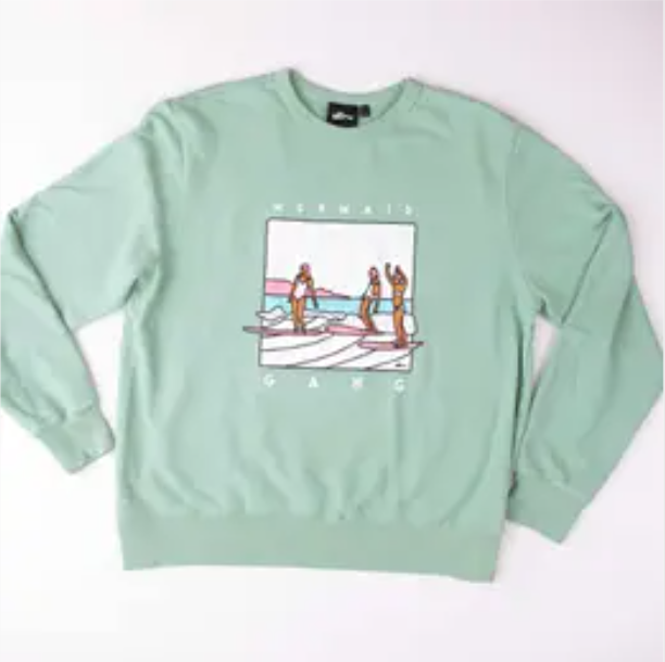 ALIMO MERMAID GANG SWEATSHIRT - MINT