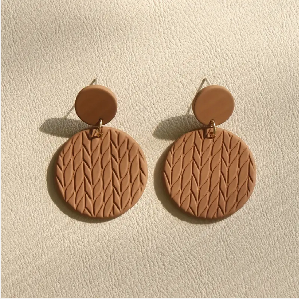 SUNNY CALIFORNIA ROUND CLAY EARRINGS