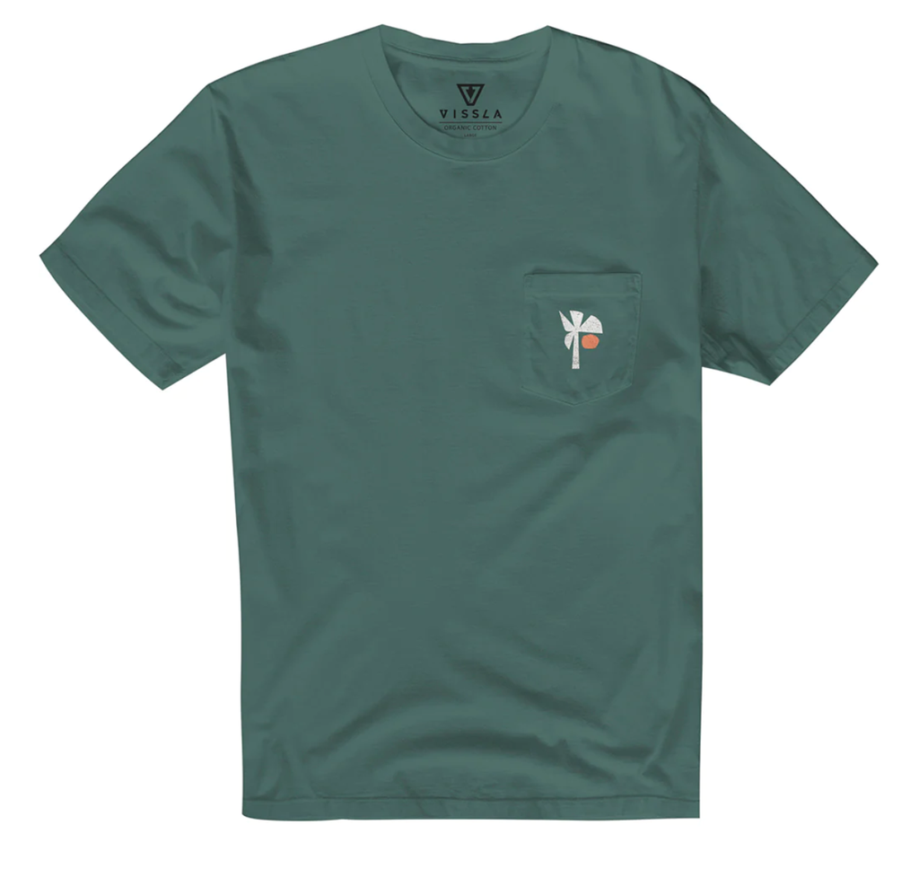 VISSLA ELEVATION ORGANIC PKT TEE - DKD