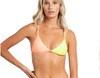 RUSTY CAYLA TRIANGLE BIKINI TOP - GREEN / ORANGE