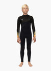 VISSLA HIGH SEAS BOYS FIRE 4/3 FULL CHEST ZIP - BLK
