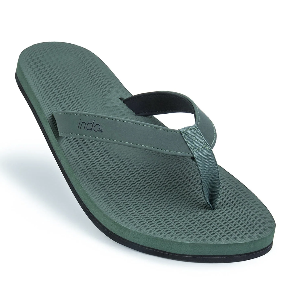 INDOSOLE MENS FLIP FLOPS - LEAF