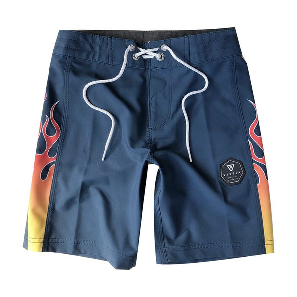 VISSLA TRIMLINE FIRE 17&quot; BOYS BOARDSHORT - DNL