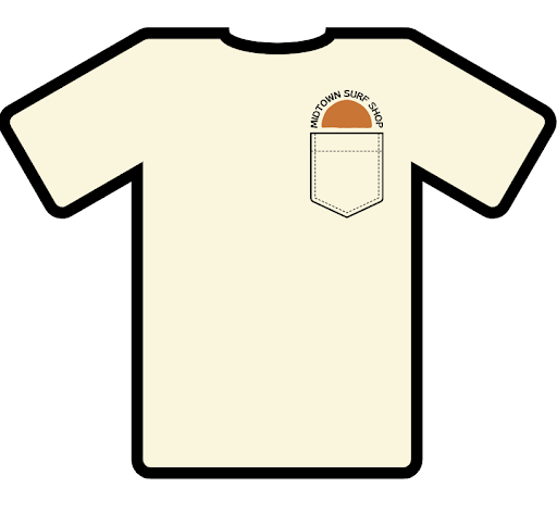 MIDTOWN SUNSET POCKET TEE