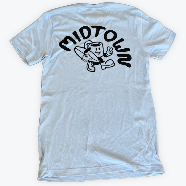 MIDTOWN COFFEE DUDE CLASSIC TEE - DUSTY BLUE