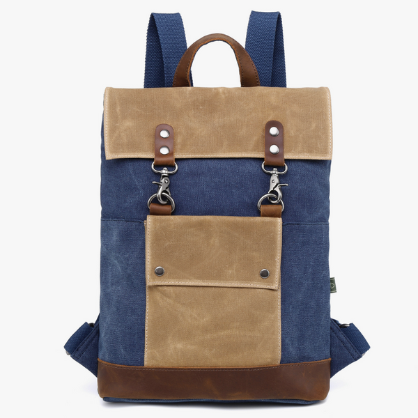 TSD BRAND HILLSIDE BACKPACK - NAVY