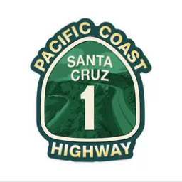 LANTERN PRESS SANTA CRUZ PCH STICKER