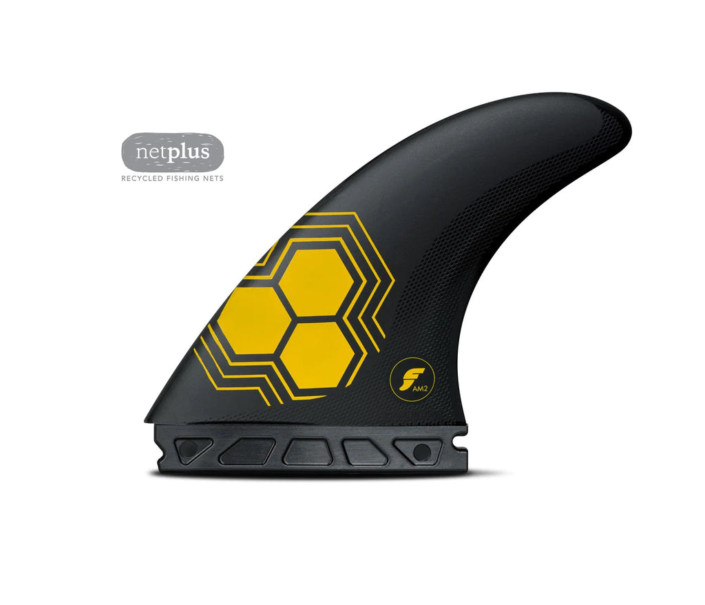 FUTURES AM2 THRUSTER ALPHA SERIES - CARBON/YELLOW