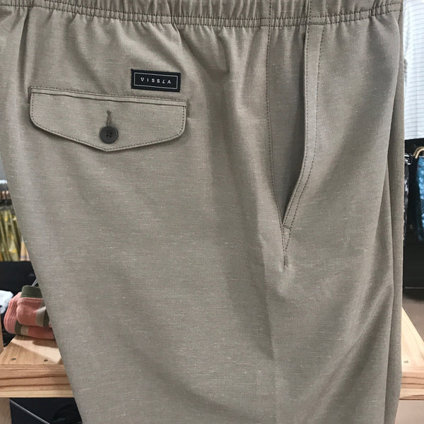 VISSLA HEMP NO SEE UMS ELASTIC 18.5” - KHAKI
