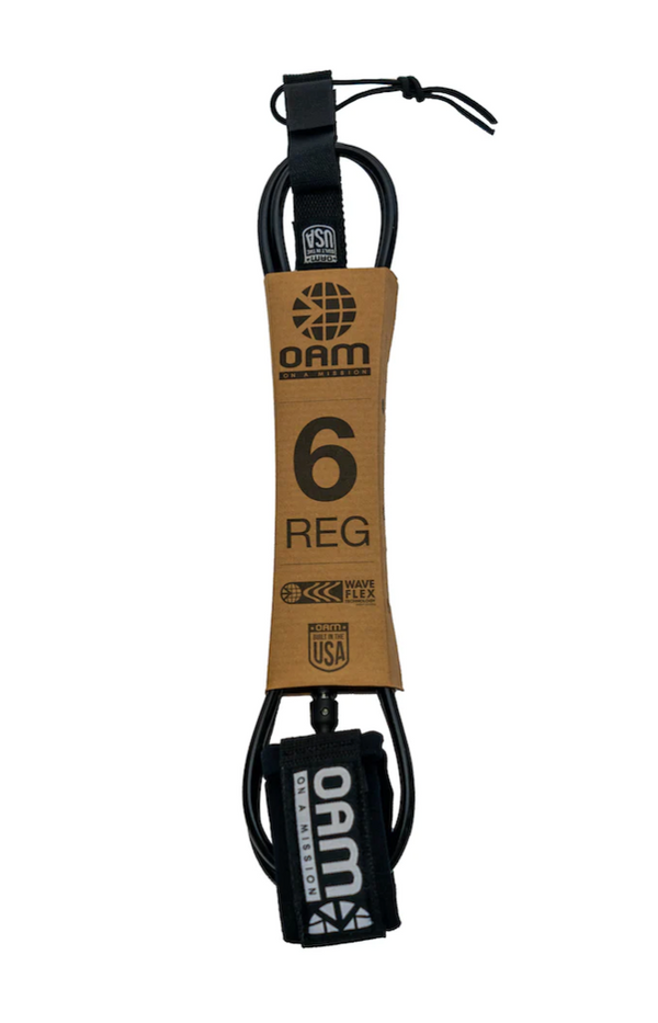 OAM REG 6&#39; LEASH USA - BLACK