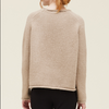 GRADE & GATHER ROLLED EDGE LOOSE SWEATER - LIGHT THYME