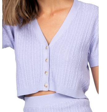 RUSTY LILA KNITTED TOP - LAVENDER