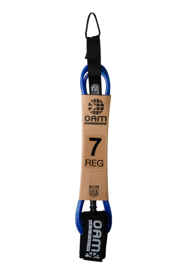 OAM REG 7&#39; LEASH USA - BLUE