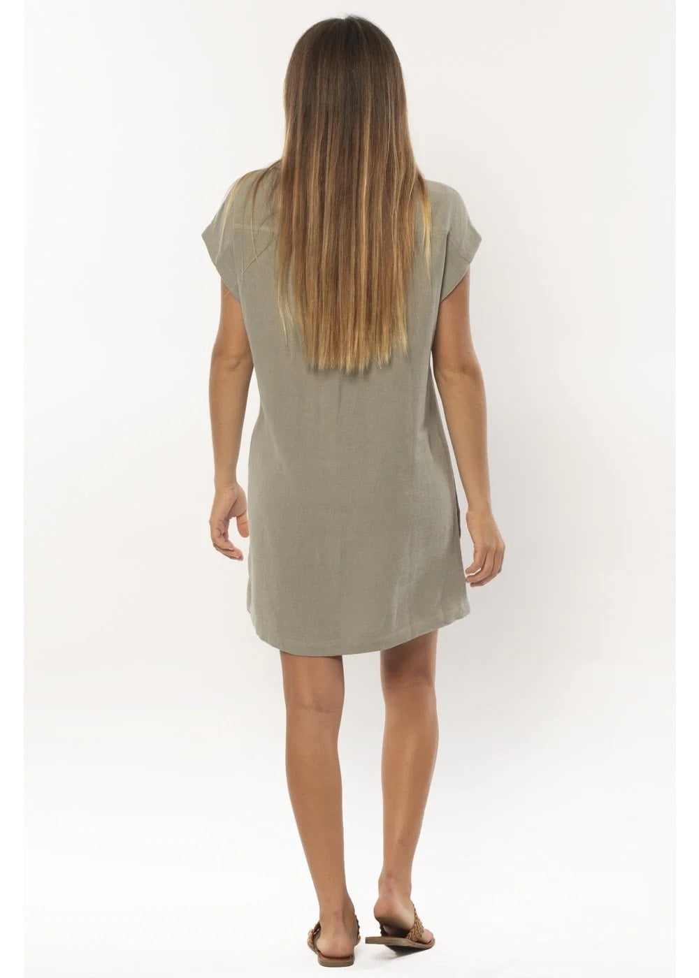 SISSTR YASMIN S/S WVN DRESS - LAG