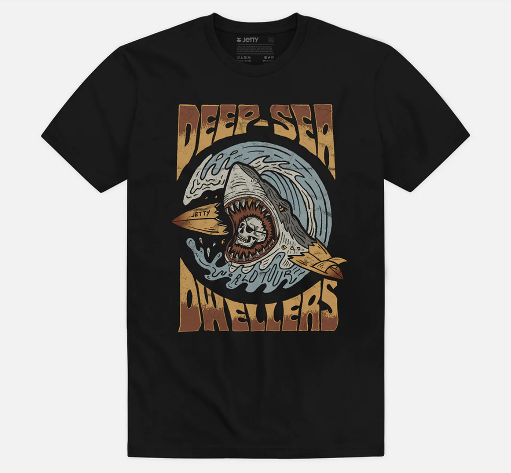 JETTY DWELLER YOUTH TEE - BLK