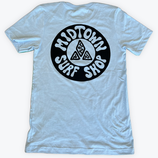 MIDTOWN SCRIBBLE CLASSIC TEE - STONE BLUE