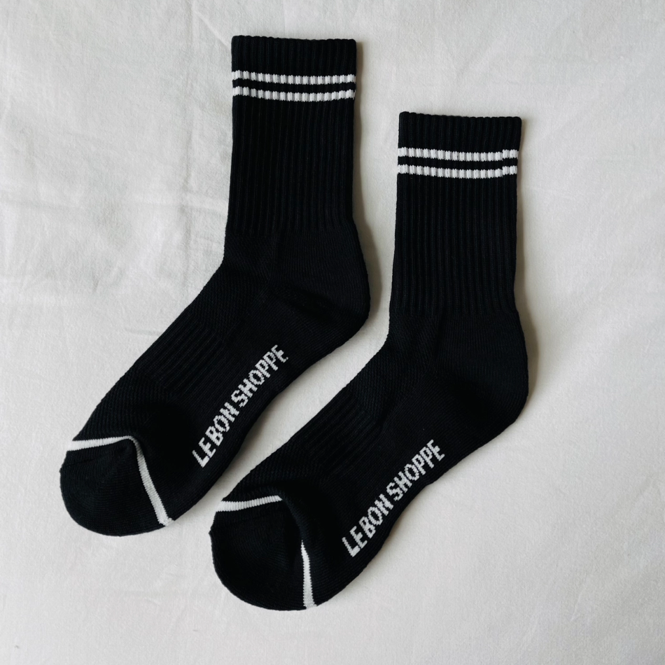 LE BON SHOPPE BOYFRIEND SOCKS - NOIR