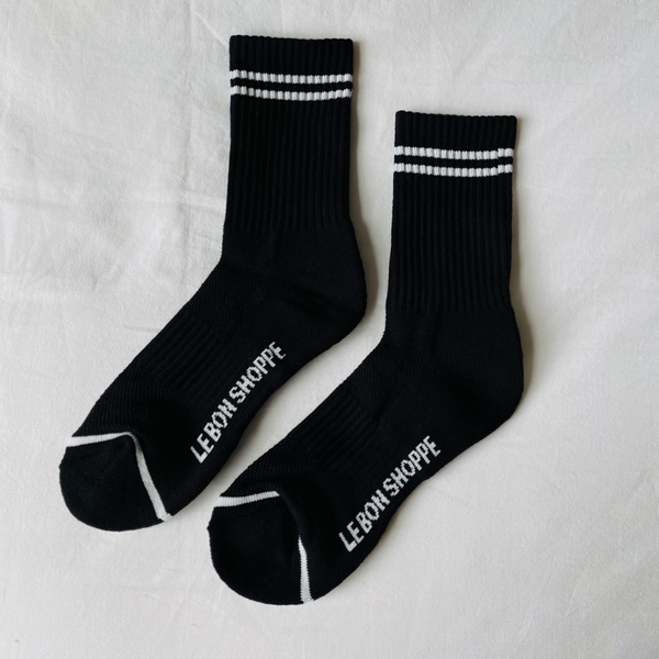 LE BON SHOPPE BOYFRIEND SOCKS - NOIR