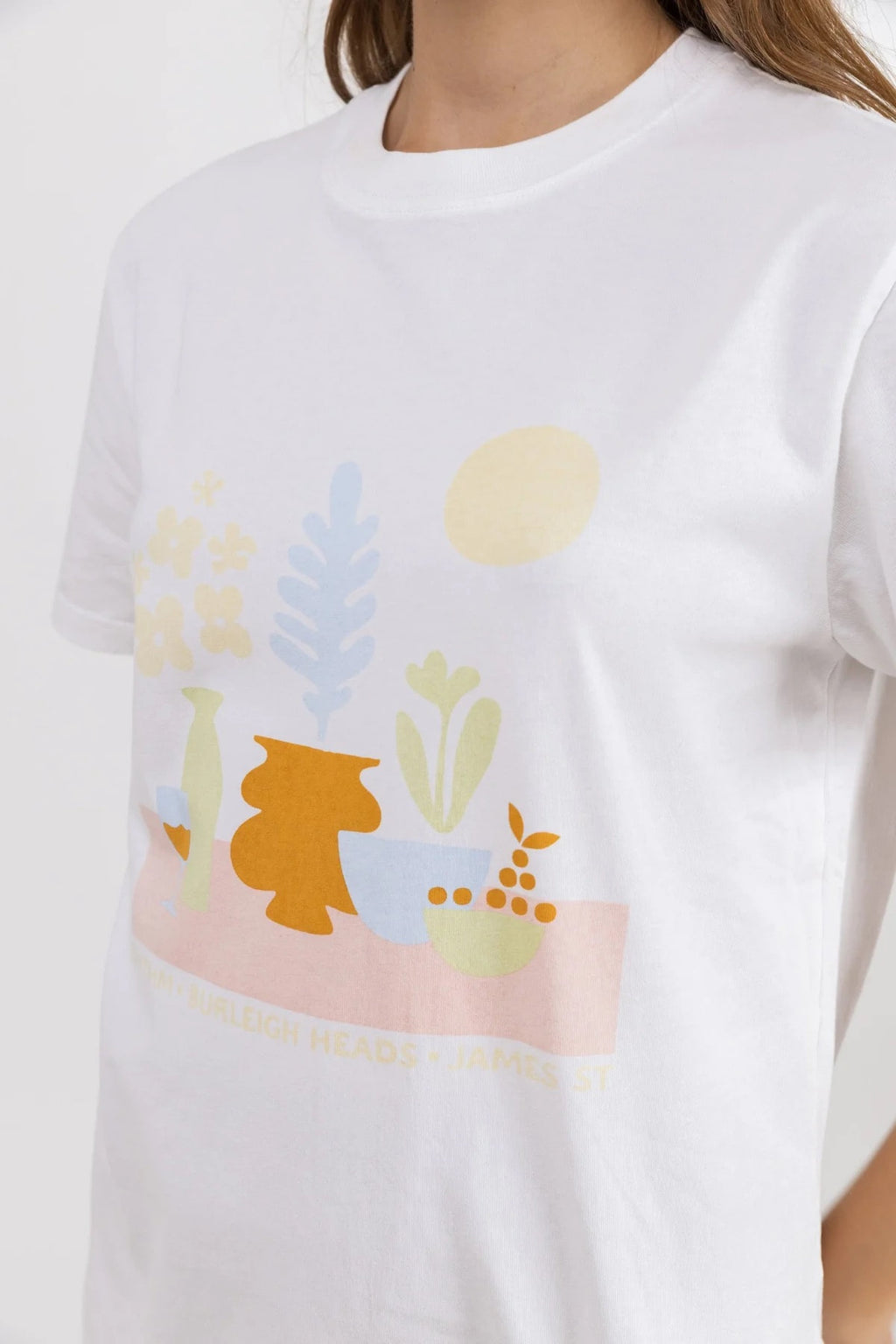 RHYTHM PICNIC BOYFRIEND TEE - WHITE