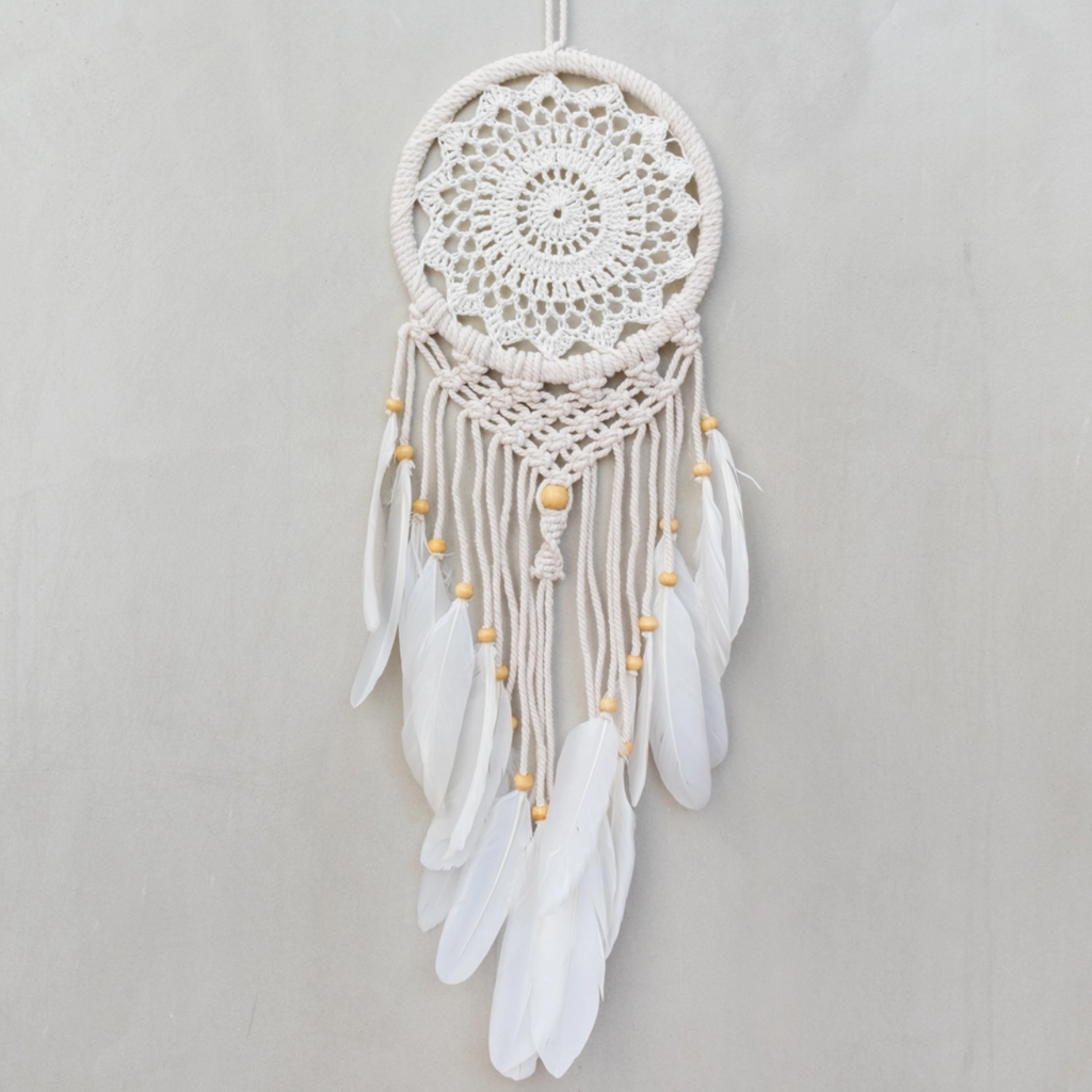 BALI HARVEST CROCHET MACRAME DREAM CATCHER