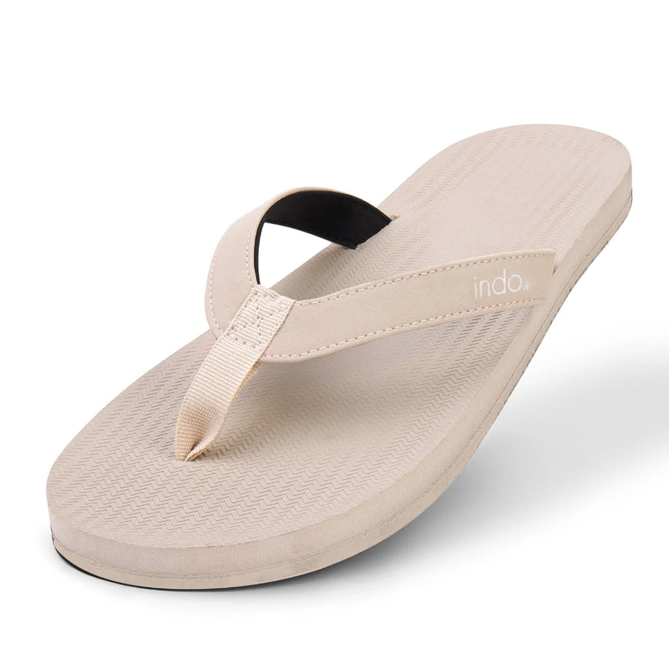 INDOSOLE WOMENS SNEAKER SOLE FLIP FLOPS - SEA SALT / SEA SALT SOLE