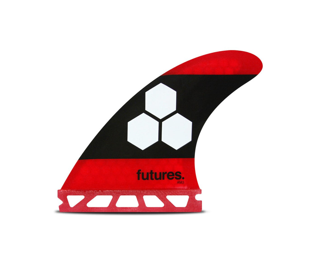 FUTURES FINS AM3 HONEYCOMB NEUTRAL THRUSTER RED/ BLACK