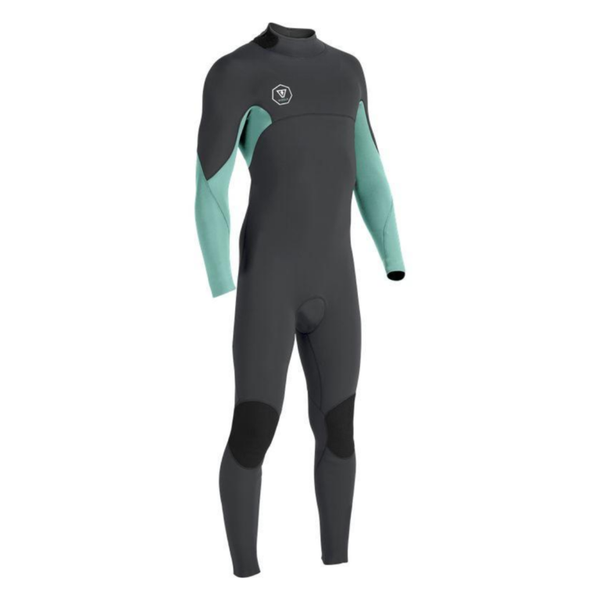 VISSLA BOYS 7 SEAS 4/3 BACK ZIP WETSUIT - JADE