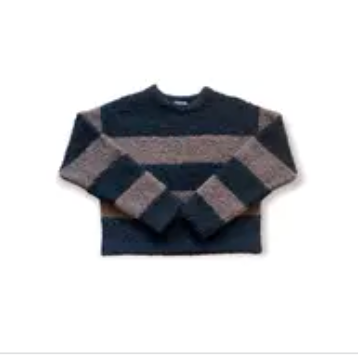 LE BON SHOPPE SIMONE SWEATER - BLACK / ESPRESSO