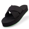 INDOSOLE WOMENS CROSS PLATFORM SNEAKER SOLE - LIME SOLE / BLACK