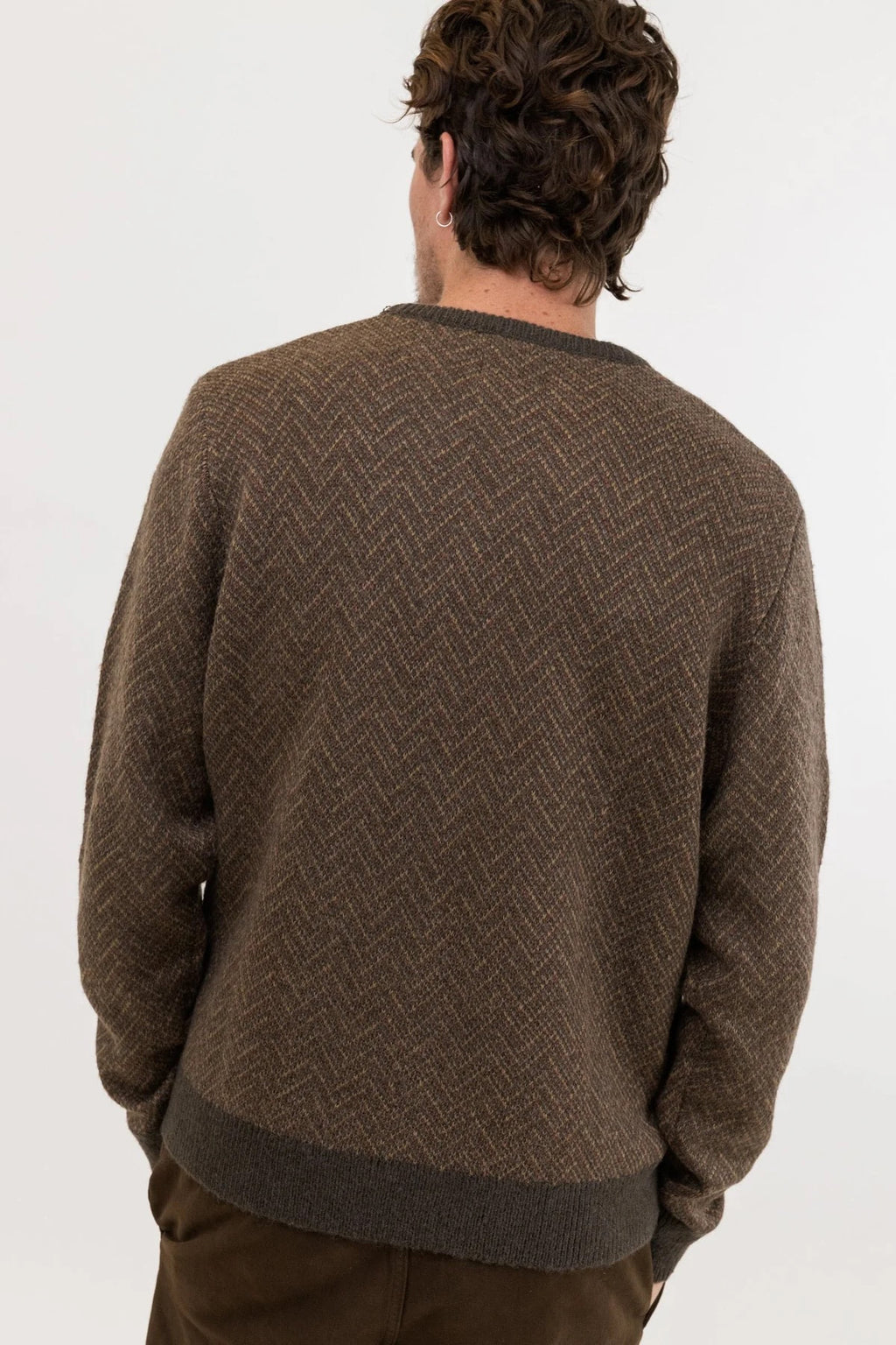 RHYTHM HERRINGBONE KNIT - SMOKE