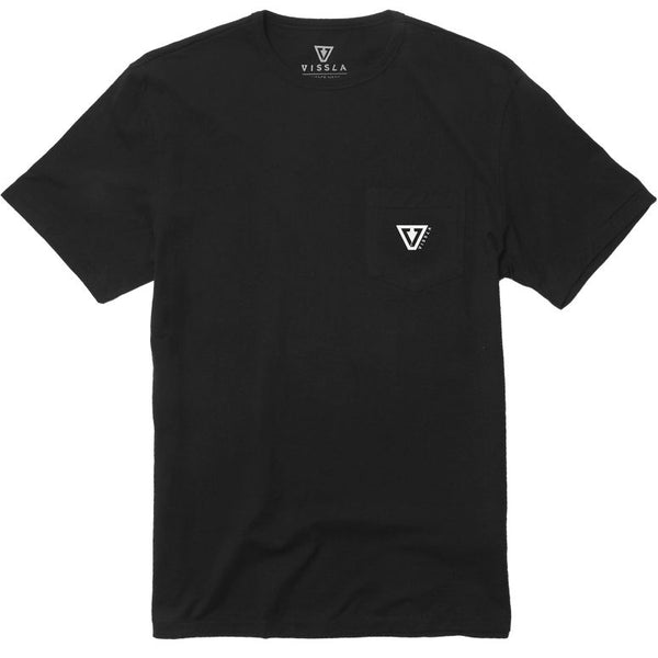 VISSLA ESTABLISHED PREMIUM PKT TEE - BLK